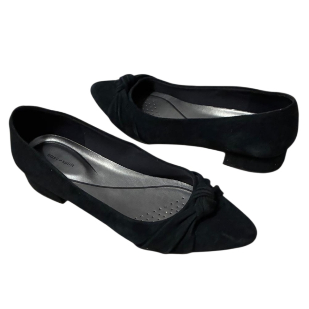 Easy Spirit | Eflex Caster Suede Slip-on Block Heel Dress Pumps Size 9M